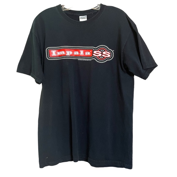 Vintage Chevrolet Impala SS Print Out Black T Shirt Sz M GUC - Picture 1 of 10